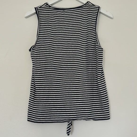 J. Crew Factory Striped Tie-Front Tank Top, Small - Picture 6 of 8